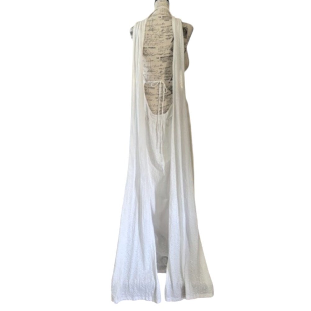 Free People Beach Maxi dress with Shoulder Draping - Picture 3 of 11